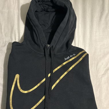 Nike Hoodie with Gold Logo