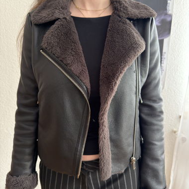 Mango Leather Jacket