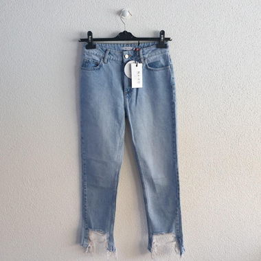 NA-KD Ripped Jeans Blue