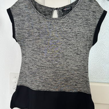 T-shirt gris et noir - Morgan