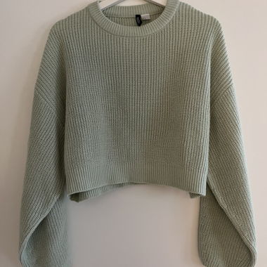 Cropped/Lindengrünn/Strick/Sweater