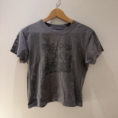 Graphic cropped T-shirt