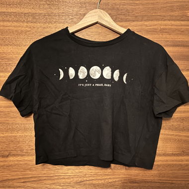 Crop top avec phases de la lune