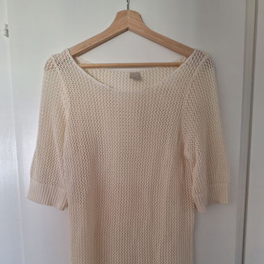 Pull / Robe à maille / Crème