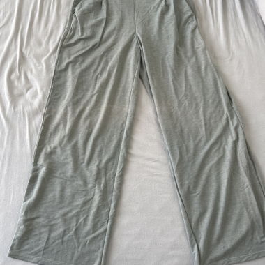 Pantalon en tissu gris