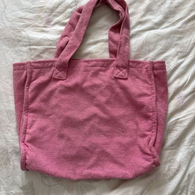 Pink Terry Tote Bag