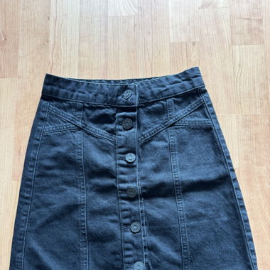 Schwarzer Denim Rock Gr.XXS
