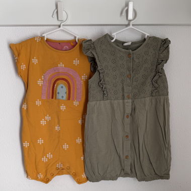 Ensemble de 2 barboteuses pour fille