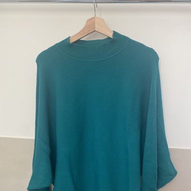 Pull - turquoise - manches larges