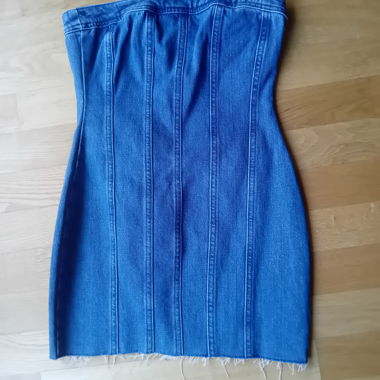 Mini dress in jeans