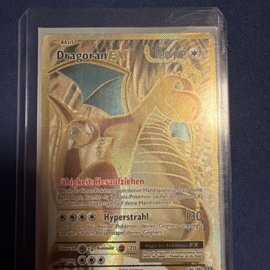 Carta Gold Pokémon Dragoran-EX