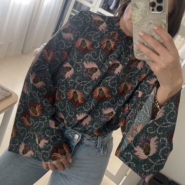 Bluse mit Muster