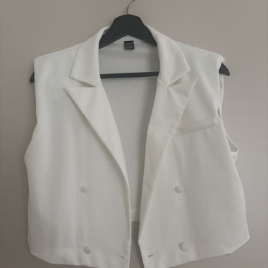 Weisse Weste Blazer Stil, Gr. L, Top Zustand