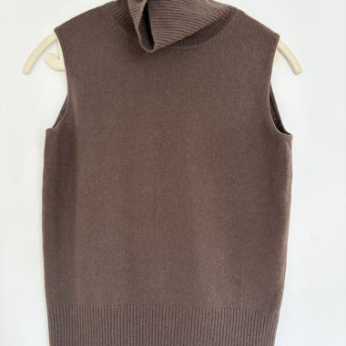 Gilet col roulé en cachemire 100% taille S/M