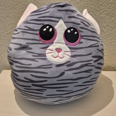 Cuscino gatto di peluche