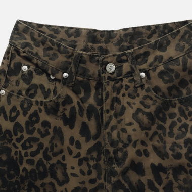 Leopard print Jeans