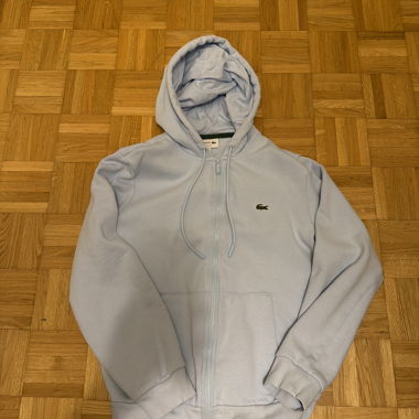 Felpa con cappuccio Lacoste azzurro chiaro