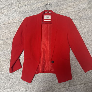 red blazer