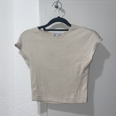 Crop top beige Zara