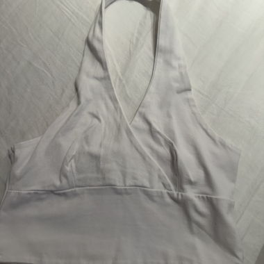 White Neckholder Top