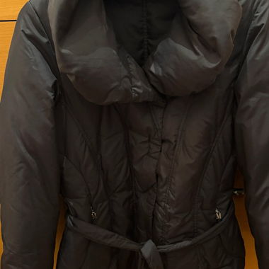 Schwarz gefütterte Stepp Jacke