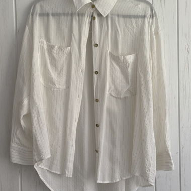 ZARA weisse gestreifte Bluse