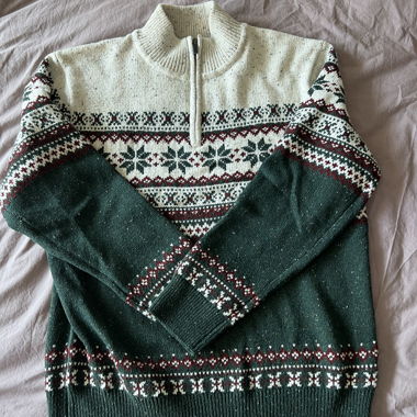 Maglione Norvegese Primark verde crema L