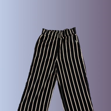 Gestreifte luftige Stoffhose
