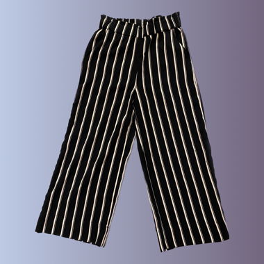 Gestreifte luftige Stoffhose