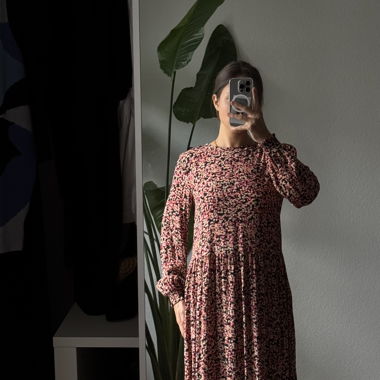 Robe longue à fleurs