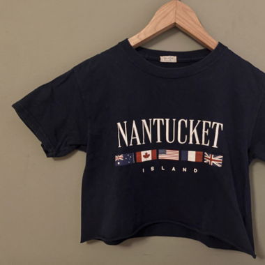 Natucket cropped brandy melville tee