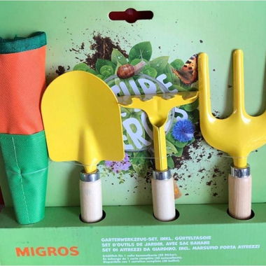 Migros Nature Heroes Werkzeug Set Gelb Frühling