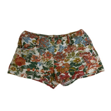 Retro Blumen-Print-Shorts