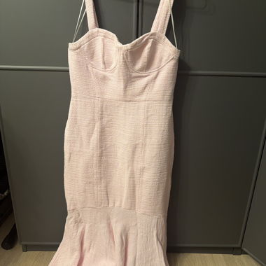 Pink Tweed Dress