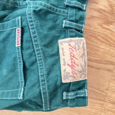Teddys Vintage Highwaist Jeans grün, Gr. 40