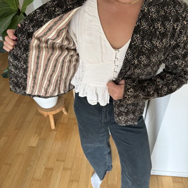 Veste GAP fleurie courte