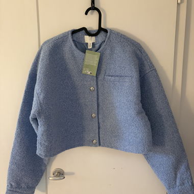 Veste courte bleue H&M