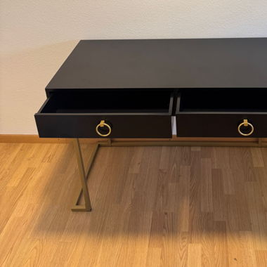 Black console table cm115 x 50