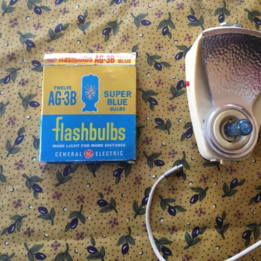 Vintage camera flash light Germany 1960 