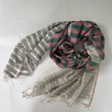 Striped Lightweight Scarf
