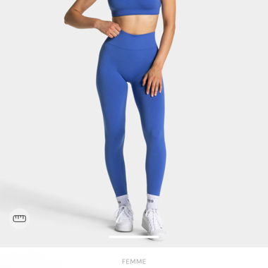 Leggings Scrunch Teveo blu