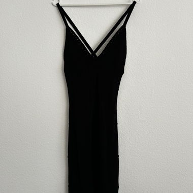 H&M STRICKKLEID SCHWARZ S