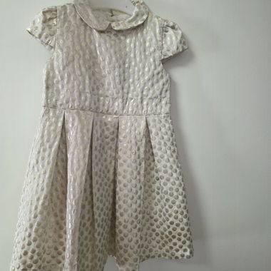 Baby Kleid C&A gold gepunktet Gr. 92