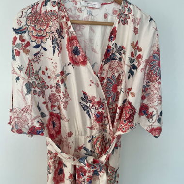 Promod floral wrap dress