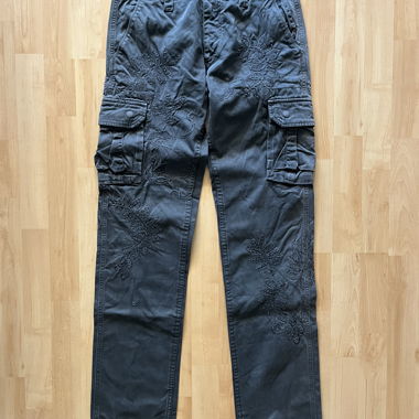 Pantaloni cargo grigio antracite
