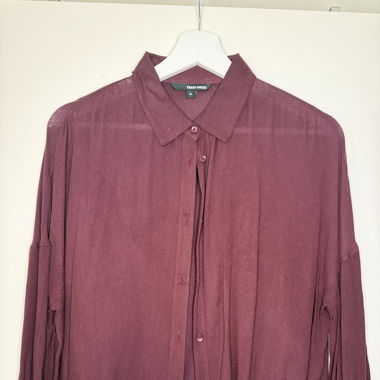 Bluse dunkelrot