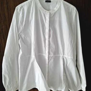 Chemisier en coton blanc Gr. 44