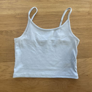 Crop top azzurro chiaro