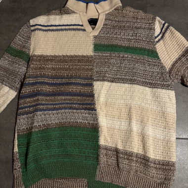 Maglione in maglia a motivi