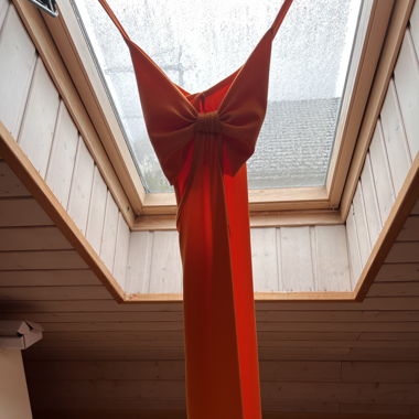Orange Kleid Xs